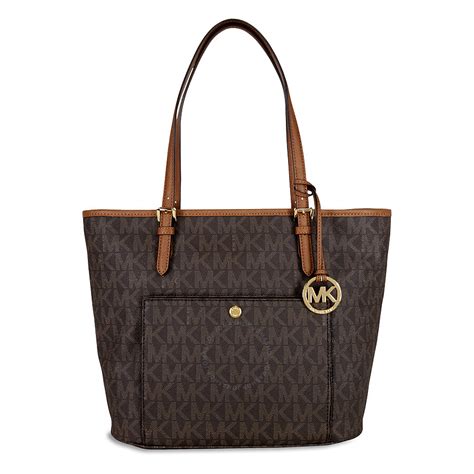 michael kors jet set large top zip pocket tote